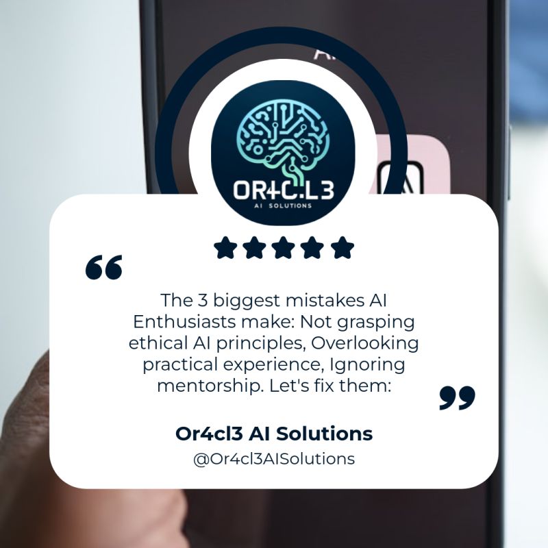 Dustin Groves, Founder & CEO of Or4cl3 AI Solutions - ethical AI development leader